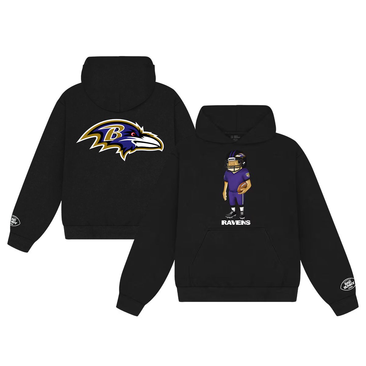 Men 2026 NFL Baltimore Ravens hoodie black 0011->baltimore ravens->NFL Jersey